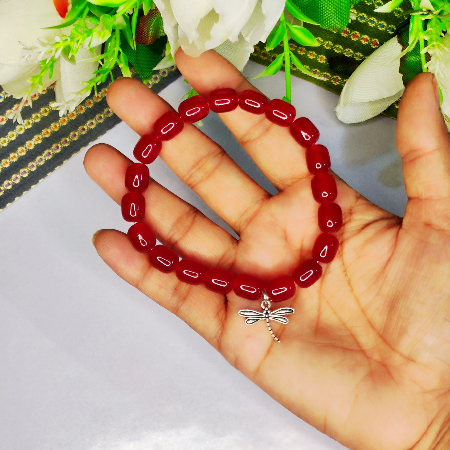 Beads bracelet/ Glass beads bracelet for women/men