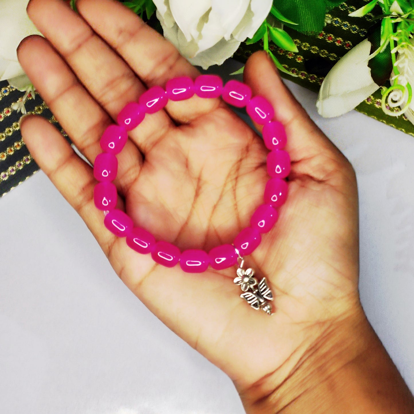 Beads bracelet/ Glass beads bracelet for women/men