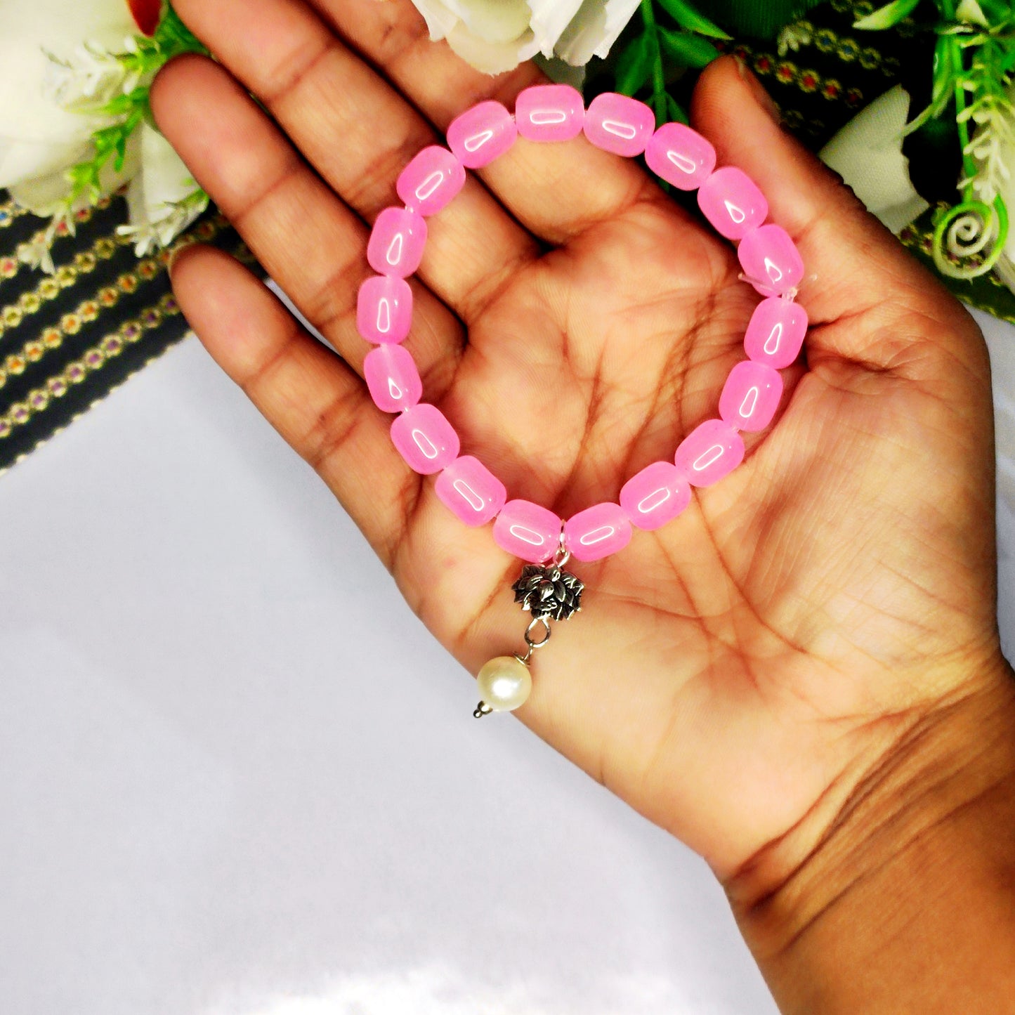 Beads bracelet/ Glass beads bracelet for women/men