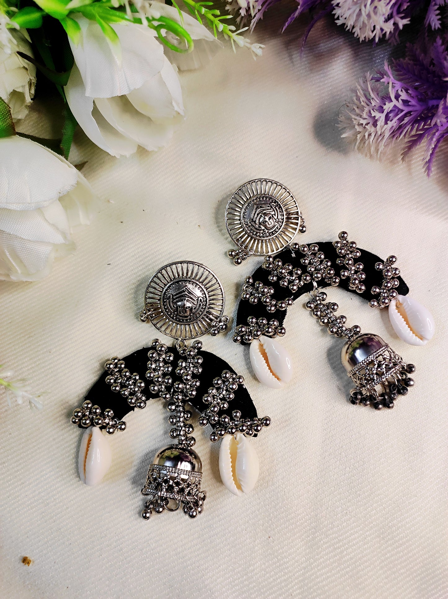 MAHIRA EARRING handmade/ Handmade jewelry collection/ Fabric jewelry by mayurpankh
