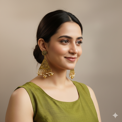 Rani earring/ golden jhumka