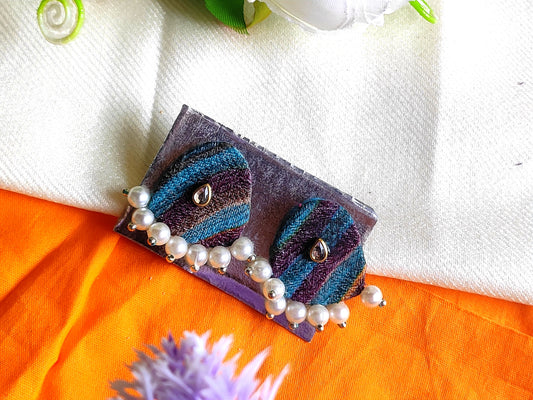 Vani studs fabric handmade stud daily wear