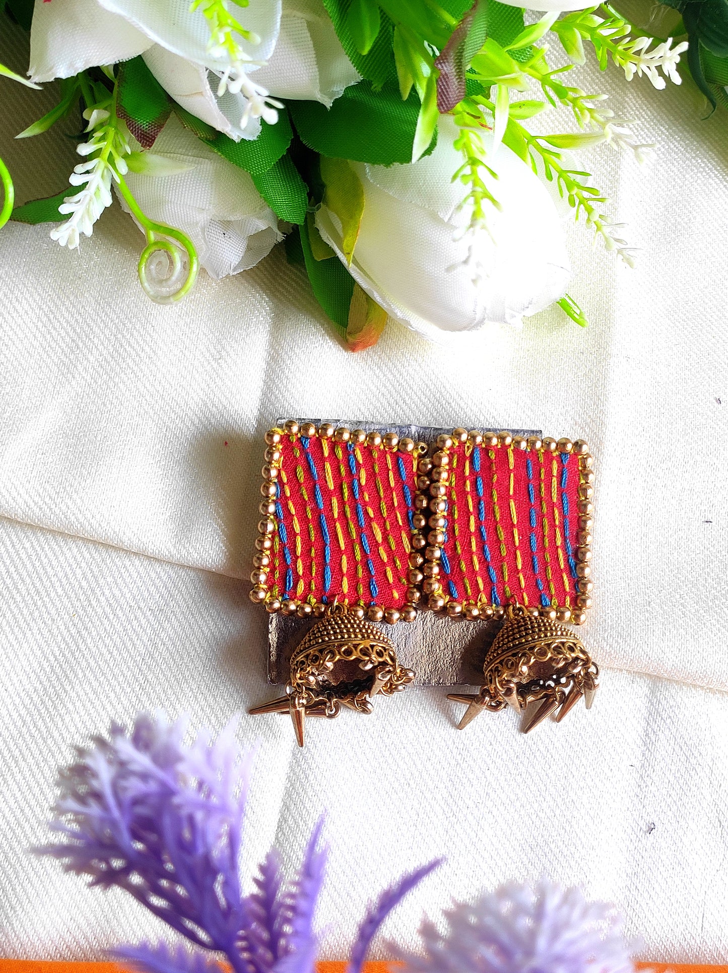 tara fabric earring