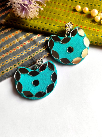 Aasha earring/ handcraft handmade fabric jewellery