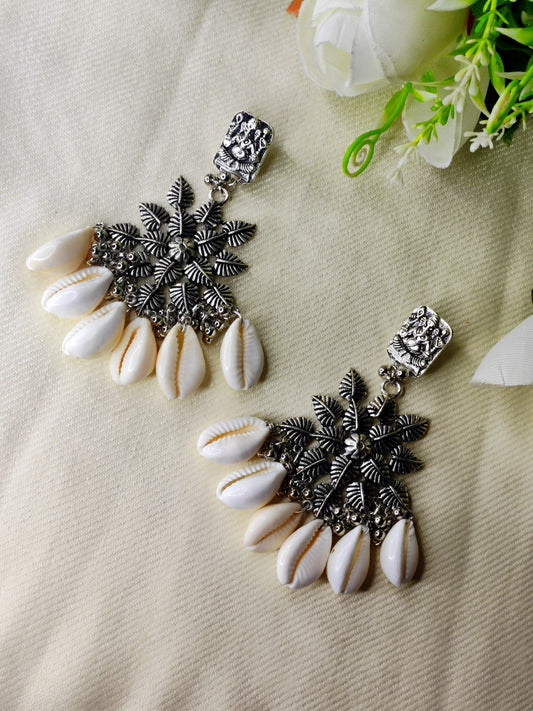 Handmade oxide kaudi jhumka