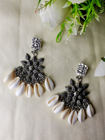 Handmade oxide kaudi jhumka